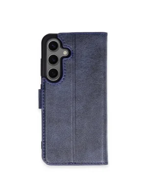 Newface Samsung Galaxy S24 Plus Kılıf Trend S Plus Kapaklı Kılıf - Lacivert