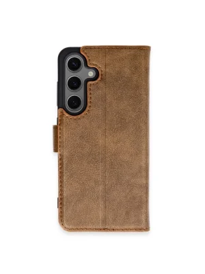 Newface Samsung Galaxy S24 Plus Kılıf Trend S Plus Kapaklı Kılıf - Taba