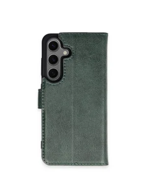 Newface Samsung Galaxy S24 Plus Kılıf Trend S Plus Kapaklı Kılıf - Yeşil