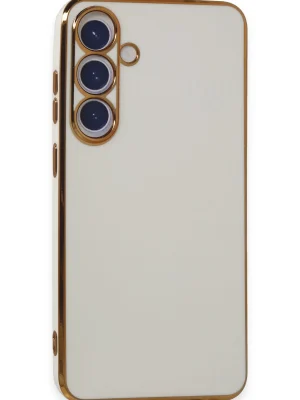 Newface Samsung Galaxy S24 Plus Kılıf Volet Silikon - Beyaz