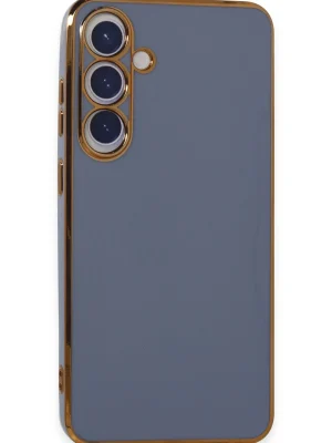 Newface Samsung Galaxy S24 Plus Kılıf Volet Silikon - Mavi