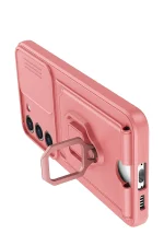 Newface Samsung Galaxy S24 Plus Kılıf Zuma Kartvizitli Yüzüklü Silikon - Pembe - Görsel 3