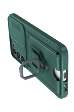 Newface Samsung Galaxy S24 Plus Kılıf Zuma Kartvizitli Yüzüklü Silikon - Yeşil - Görsel 3