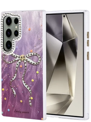 Newface Samsung Galaxy S24 Ultra Kılıf Blade Aynalı Desenli Kapak - Desen 1