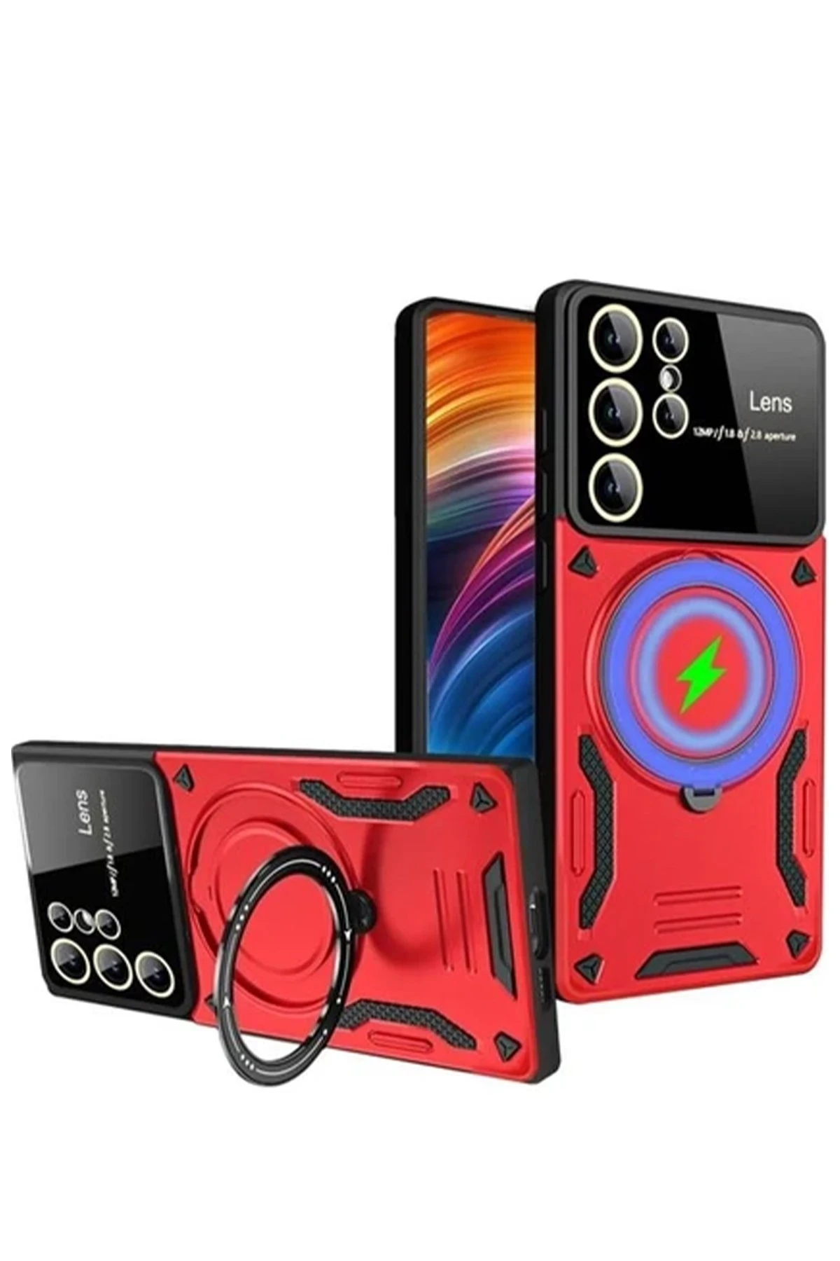 newface-samsung-galaxy-s24-ultra-kilif-joy-lens-standli-kapak-kirmizi-default.webp Newface Samsung Galaxy S24 Ultra Kılıf Joy Lens Standlı Kapak - Kırmızı - Görsel 1