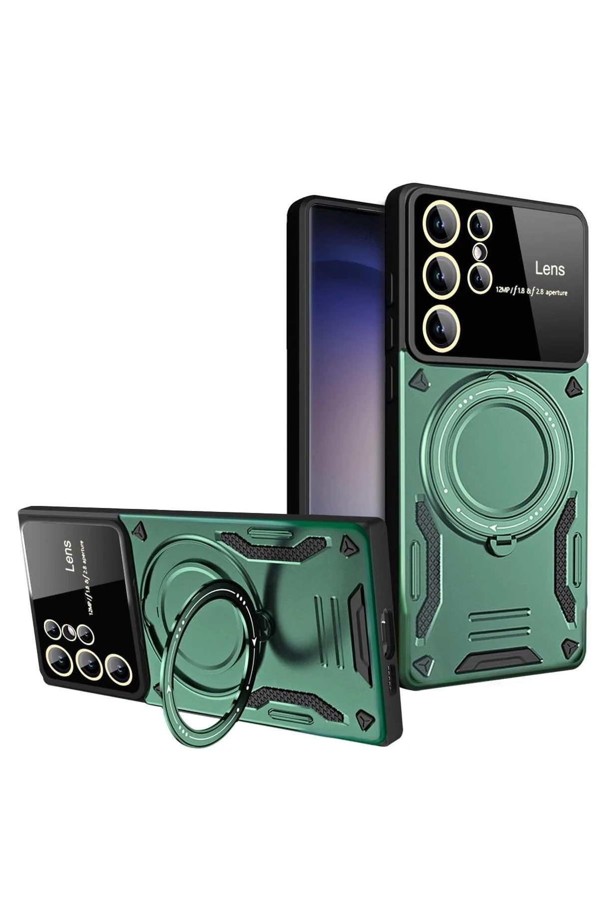 newface-samsung-galaxy-s24-ultra-kilif-joy-lens-standli-kapak-koyu-yesil-default.webp Newface Samsung Galaxy S24 Ultra Kılıf Joy Lens Standlı Kapak - Koyu Yeşil - Görsel 1