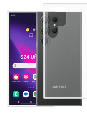 Newface Samsung Galaxy S24 Ultra Kılıf Lüx Şeffaf Silikon