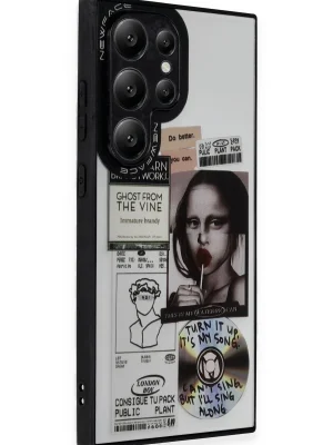 Newface Samsung Galaxy S24 Ultra Kılıf Mirror Desenli Kapak - Mirror - 2