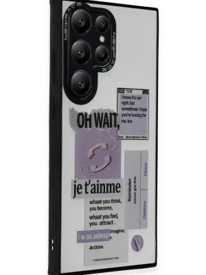 Newface Samsung Galaxy S24 Ultra Kılıf Mirror Desenli Kapak - Mirror - 4