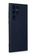 Newface Samsung Galaxy S24 Ultra Kılıf Nano içi Kadife Silikon - Lacivert - Görsel 2