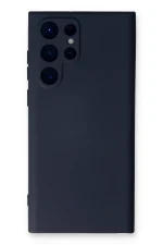 Newface Samsung Galaxy S24 Ultra Kılıf Nano içi Kadife Silikon - Lacivert