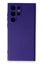 Newface Samsung Galaxy S24 Ultra Kılıf Nano içi Kadife Silikon - Mor