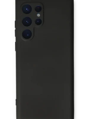 Newface Samsung Galaxy S24 Ultra Kılıf Nano içi Kadife Silikon - Siyah