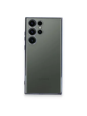 Newface Samsung Galaxy S24 Ultra Kılıf Razer Lensli Silikon - Gold