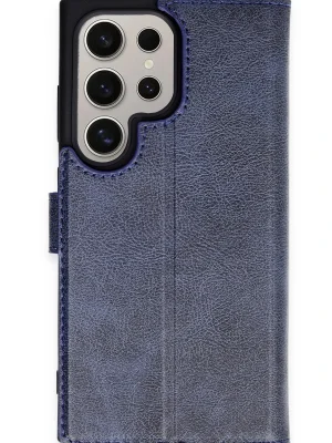 Newface Samsung Galaxy S24 Ultra Kılıf Trend S Plus Kapaklı Kılıf - Lacivert