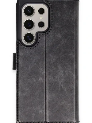 Newface Samsung Galaxy S24 Ultra Kılıf Trend S Plus Kapaklı Kılıf - Siyah