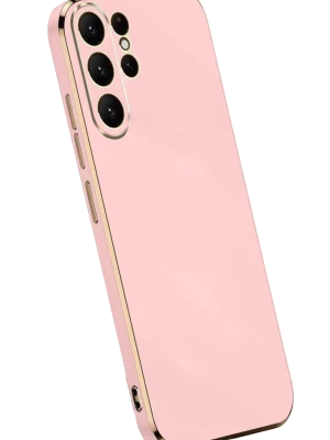 Newface Samsung Galaxy S24 Ultra Kılıf Volet Silikon - Pembe