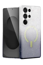 Newface Samsung Galaxy S24 Ultra Pummel Shiny Magsafe Kapak - Siyah