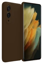 Newface Samsung Galaxy S25 Edge First Silikon - Kahverengi