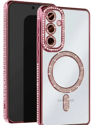 Newface Samsung Galaxy S25 Edge Joke Simli Magneticsafe Kılıf - Pembe