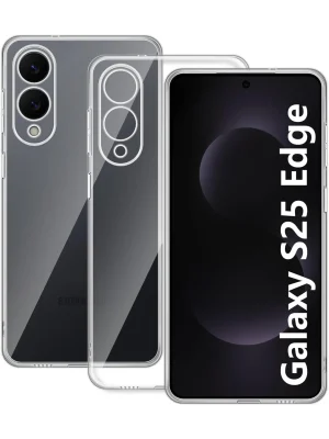 Newface Samsung Galaxy S25 Edge Kılıf Lüx Şeffaf Silikon