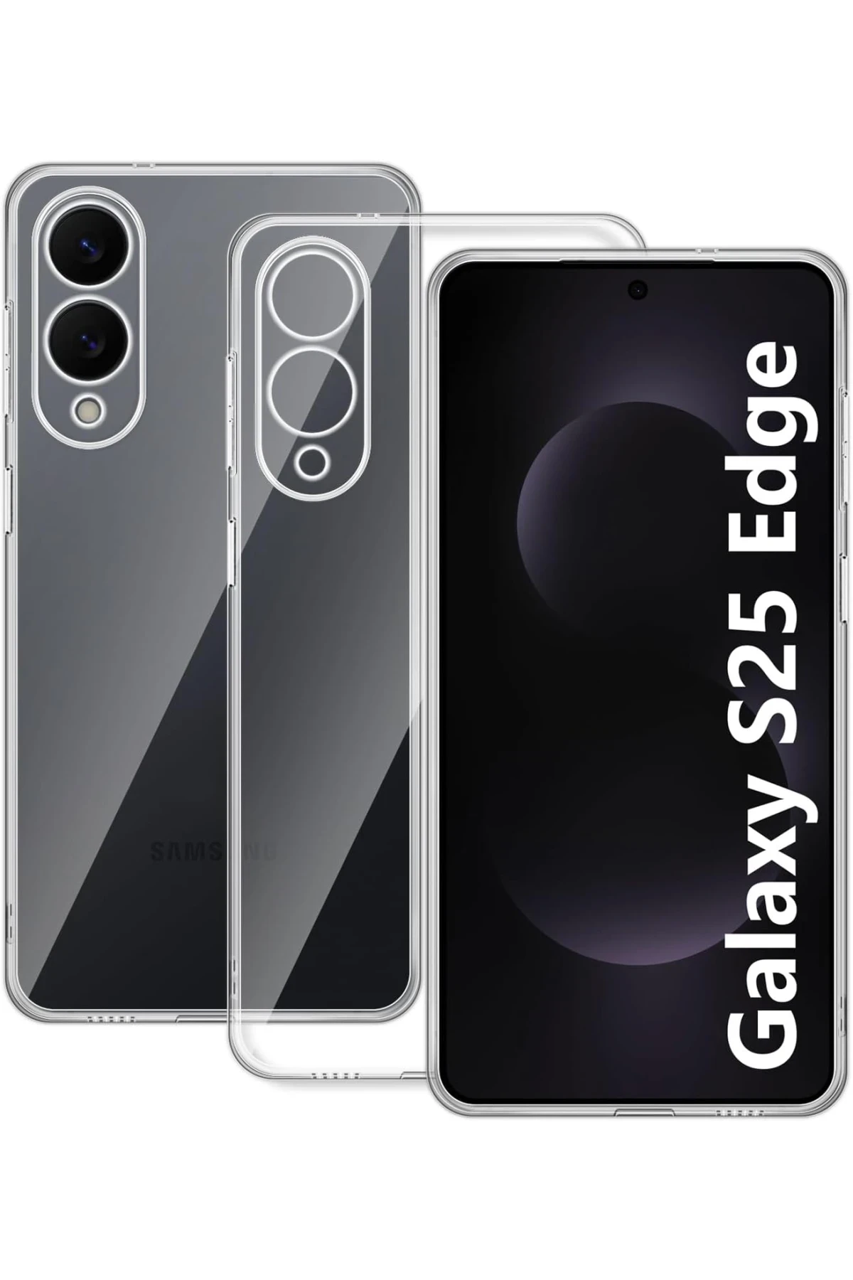 newface-samsung-galaxy-s25-edge-kilif-lux-seffaf-silikon-default.webp Newface Samsung Galaxy S25 Edge Kılıf Lüx Şeffaf Silikon - Görsel 1