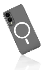 Newface Samsung Galaxy S25 Edge Kılıf Magneticsafe Şeffaf Silikon - Şeffaf - Görsel 4