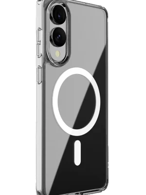 Newface Samsung Galaxy S25 Edge Kılıf Magneticsafe Şeffaf Silikon - Şeffaf