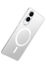 Newface Samsung Galaxy S25 Edge Kılıf PC Zara Magsafe Şeffaf Kılıf - Şeffaf - Görsel 4