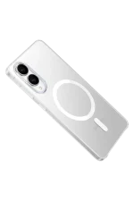 Newface Samsung Galaxy S25 Edge Kılıf PC Zara Magsafe Şeffaf Kılıf - Şeffaf - Görsel 5