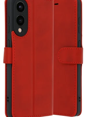 Newface Samsung Galaxy S25 Edge Trend S Plus Kapaklı Kılıf - Kırmızı