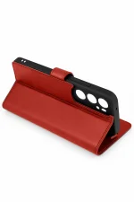 Newface Samsung Galaxy S25 Edge Trend S Plus Kapaklı Kılıf - Kırmızı - Görsel 5