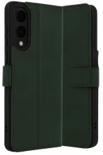 Newface Samsung Galaxy S25 Edge Trend S Plus Kapaklı Kılıf - Koyu Yeşil