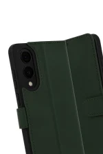 Newface Samsung Galaxy S25 Edge Trend S Plus Kapaklı Kılıf - Koyu Yeşil - Görsel 5