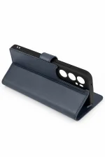 Newface Samsung Galaxy S25 Edge Trend S Plus Kapaklı Kılıf - Lacivert - Görsel 6