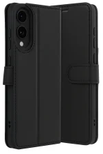 Newface Samsung Galaxy S25 Edge Trend S Plus Kapaklı Kılıf - Siyah