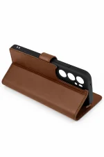 Newface Samsung Galaxy S25 Edge Trend S Plus Kapaklı Kılıf - Taba - Görsel 6