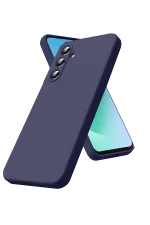 Newface Samsung Galaxy S25 FE Nano içi Kadife Silikon - Lacivert