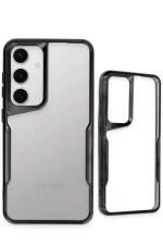 Newface Samsung Galaxy S25 Kılıf Boyi Silikon Kapak - Siyah - Görsel 3