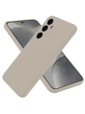 Newface Samsung Galaxy S25 Kılıf Nano içi Kadife Silikon - Pudra