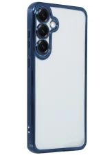 Newface Samsung Galaxy S25 Kılıf Razer Lensli Silikon - Lacivert - Görsel 2