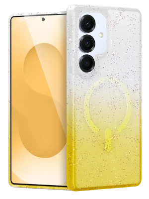 Newface Samsung Galaxy S25 Plus Pummel Shiny Magsafe Kapak - Gold