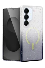 Newface Samsung Galaxy S25 Plus Pummel Shiny Magsafe Kapak - Siyah