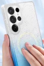 Newface Samsung Galaxy S25 Plus Pummel Shiny Magsafe Kapak - Siyah - Görsel 4