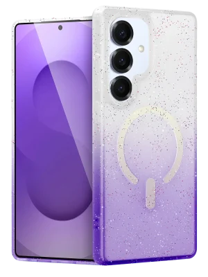 Newface Samsung Galaxy S25 Pummel Shiny Magsafe Kapak - Mor