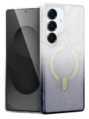 Newface Samsung Galaxy S25 Pummel Shiny Magsafe Kapak - Siyah