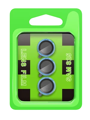 Newface Samsung Galaxy S25 Raze Metal Kamera Lens - Mavi