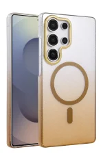 Newface Samsung Galaxy S25 Ultra Glossy Magsafe Kapak - Çöl Titanyum