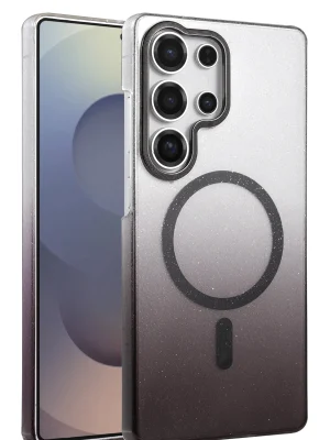 Newface Samsung Galaxy S25 Ultra Glossy Magsafe Kapak - Siyah