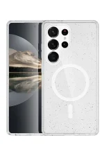 Newface Samsung Galaxy S25 Ultra Glow Magsafe Kapak - Şeffaf - Görsel 2